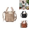 Childrens Crossbody Bag Pu Leather Fashion Weave For School Girls