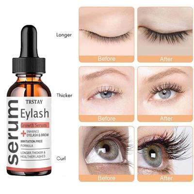Eyelash Growth Serum Castor Oil Essence Eyelashes Eyebrows Enhancer Lengthening Fuller Thicker Lashes Lift Treatment Eye Care