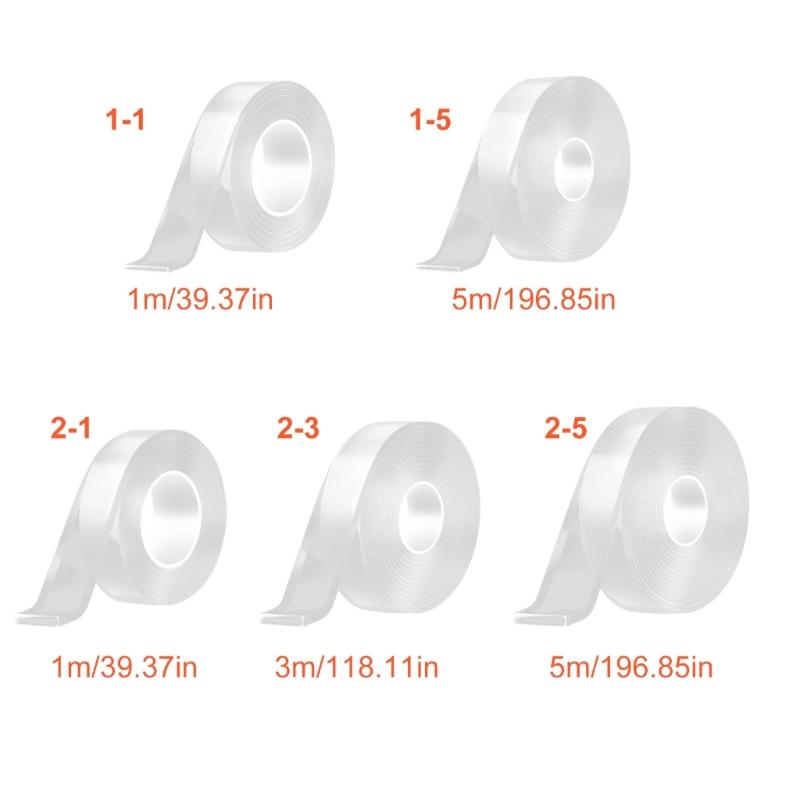30mm Width Recyclable Washable Double Sided Fine Tape Cuttable Easy Removal Strong Adhesion for Home Deck Applications
