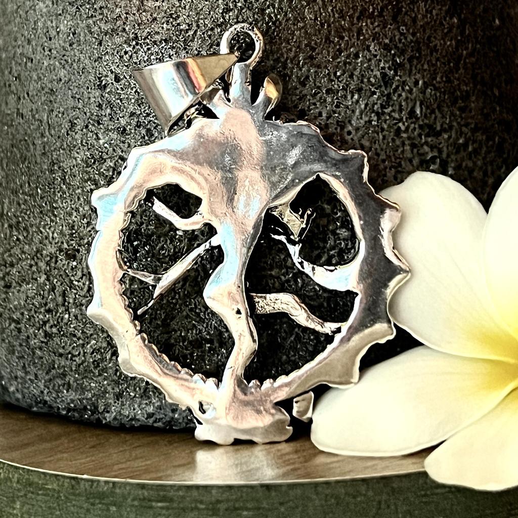 Nataraja Dancing Shiva Charm Necklace In Sterling, Hindu High Quality of Brass Pendant, Lord of the Dance Jewellery, Protective Amulet