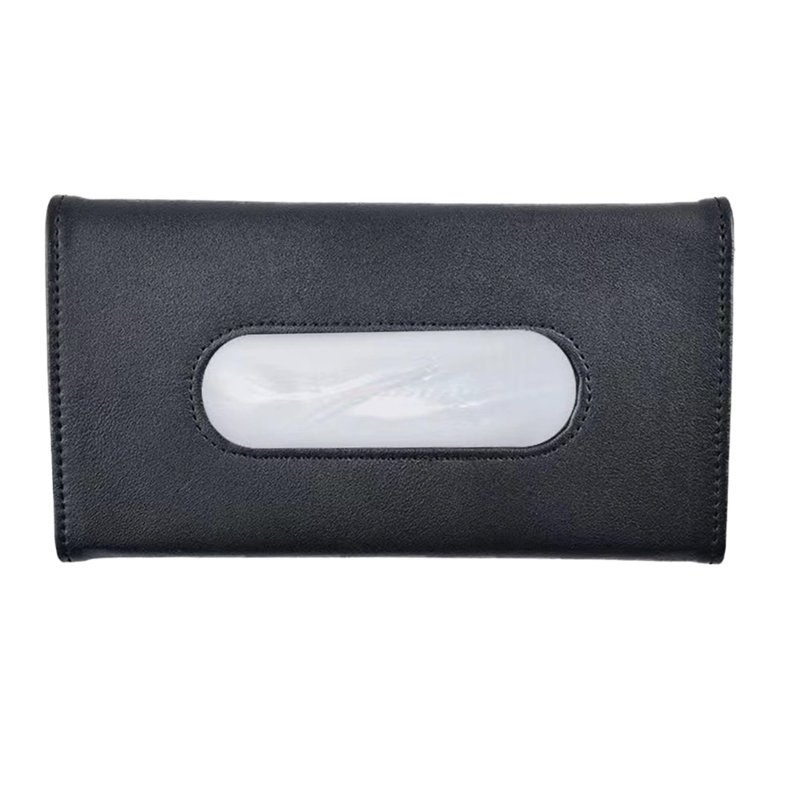 

mitas TN-SVTC-BK Sun Visor Tissue Case for Cars, Thin, Car Holder, Compact, PU Leather, 13×23×3cm чорний