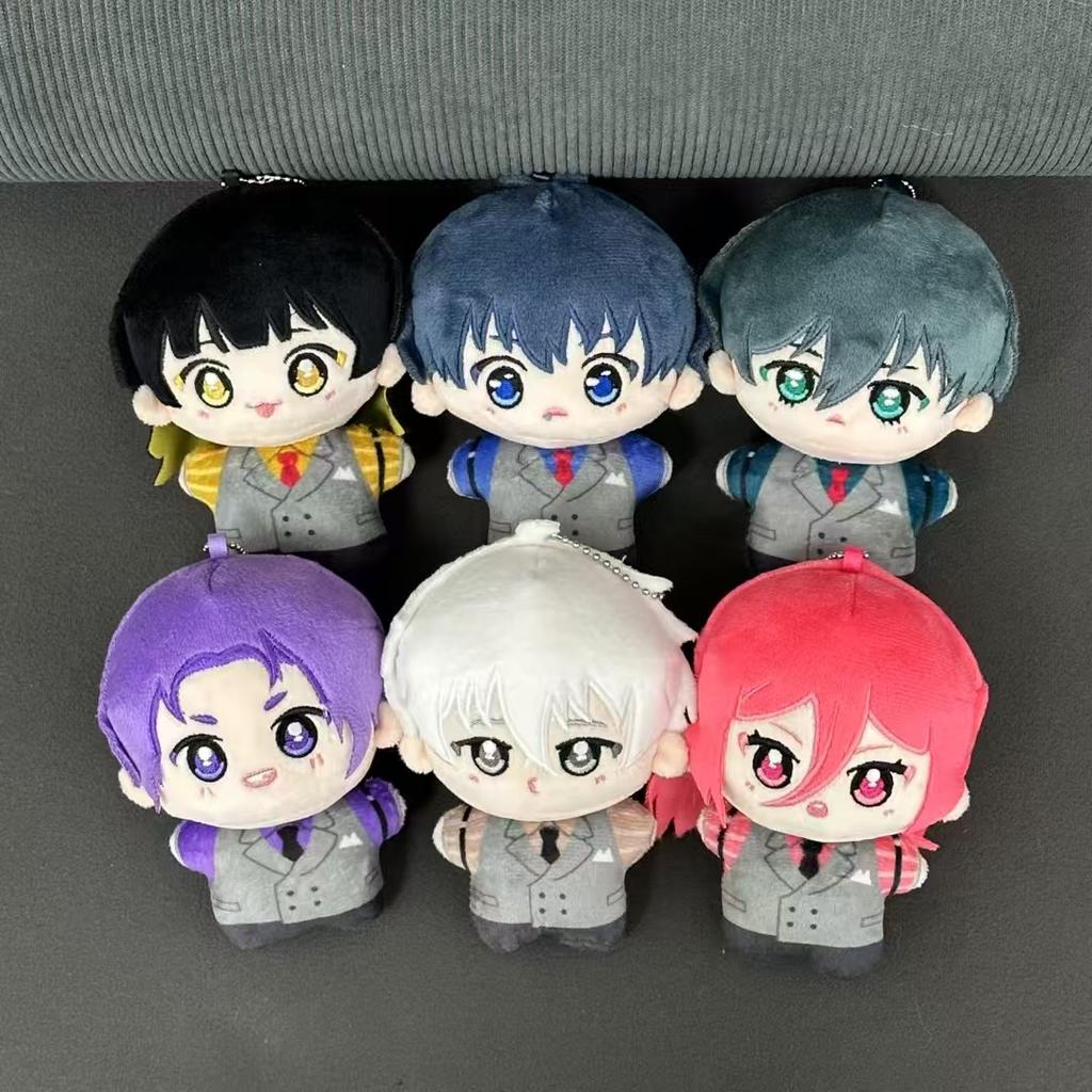 Nový 12cm Blue Lock Plyšový Přívěsek na Klíče Itoshi Sae Isagi Yoichi Nagi Seishiro Mikage Reo Bachira Meguru Roztomilá Panenka Hračka Jako Dárek