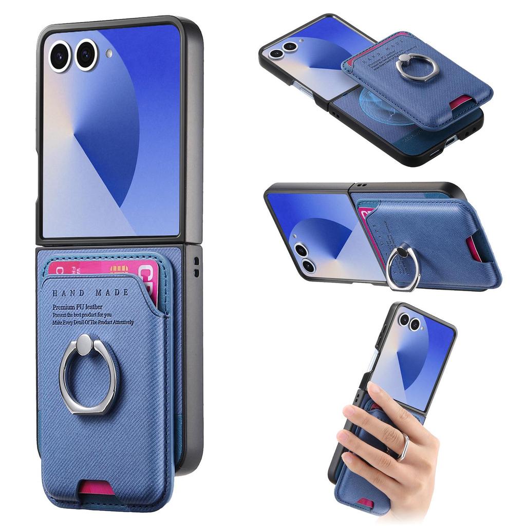 Samsung Galaxy Z Flip 7/6 Magnetiskt Fällbart Ringstativ Skyddsfodral