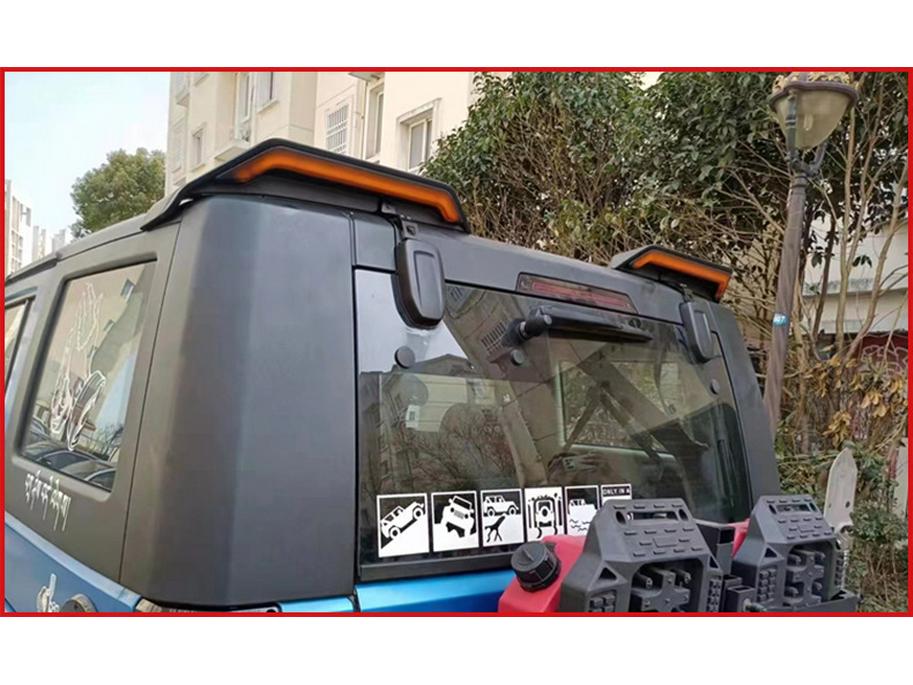 Wrangler BJ40 Rear Wing with Lights - No Punching Needed
