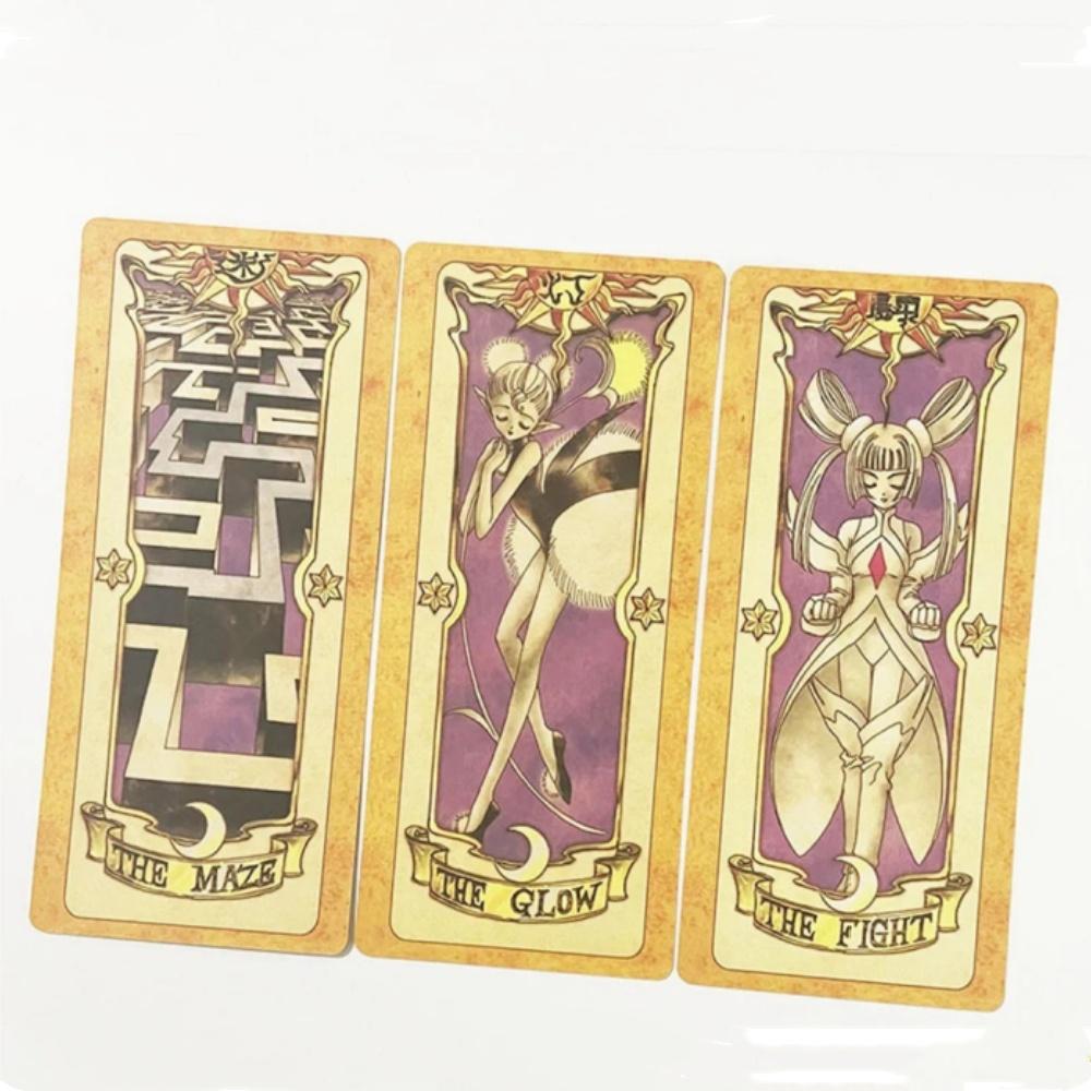 60Pcs/set Anime Captor Kinomoto Sakura Cosplay Tarot Card Board Game Props