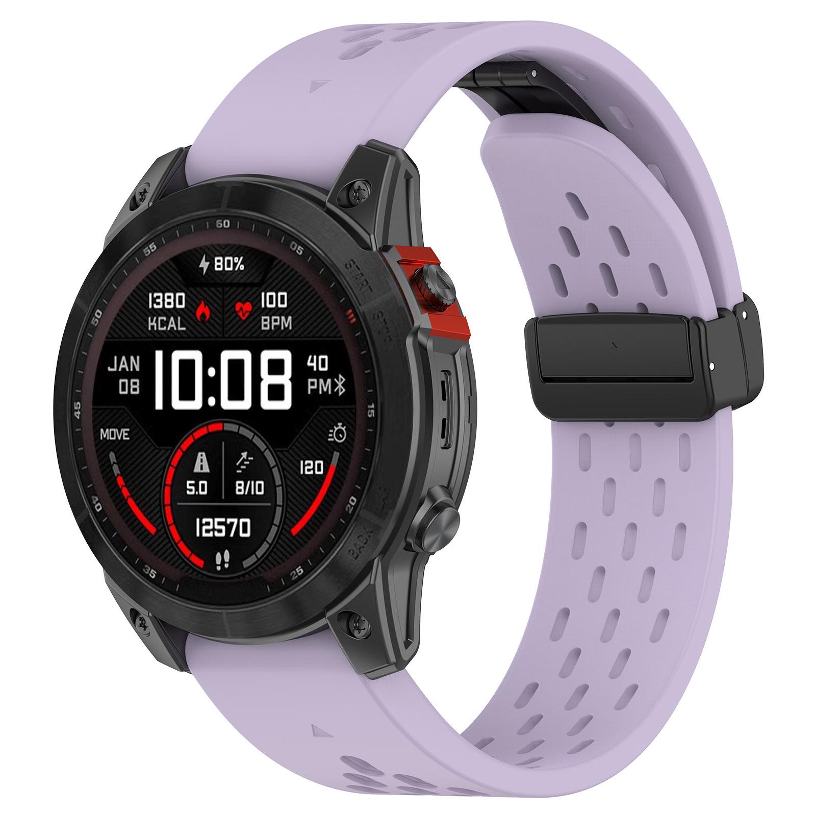 

Быстросъемный силиконовый ремешок для часов Garmin Fenix 7 - 20/22/26 мм, складная пряжка 20mm Hole Type