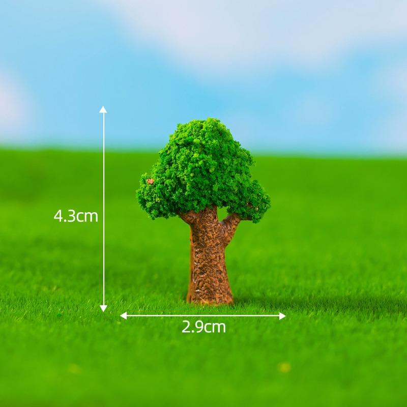 Micro-landscape Simulation of Green Trees Flowers Moss Horticultural Ecology Bottle-making, Scene Decorations Accessories, and Small Ornaments