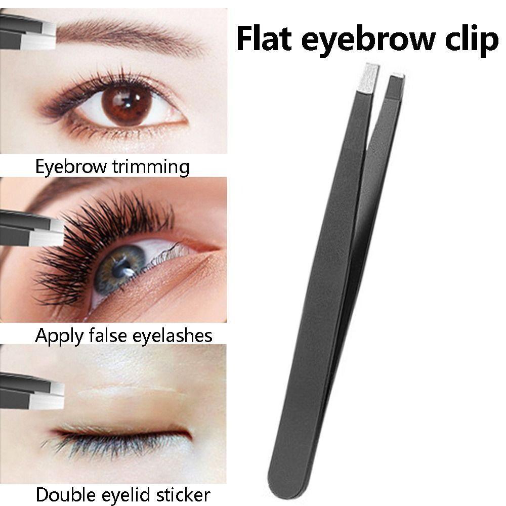 4Pcs/Set Slanted Tip Precision Tweezers Pointed Ingrown Hair Removal  Travel Use