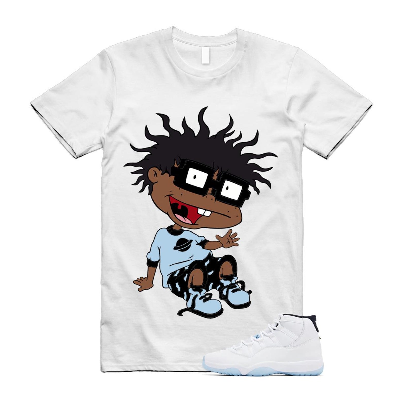 11 Legend Blue White Black 2024 T Shirt Match FINSTER 4XL