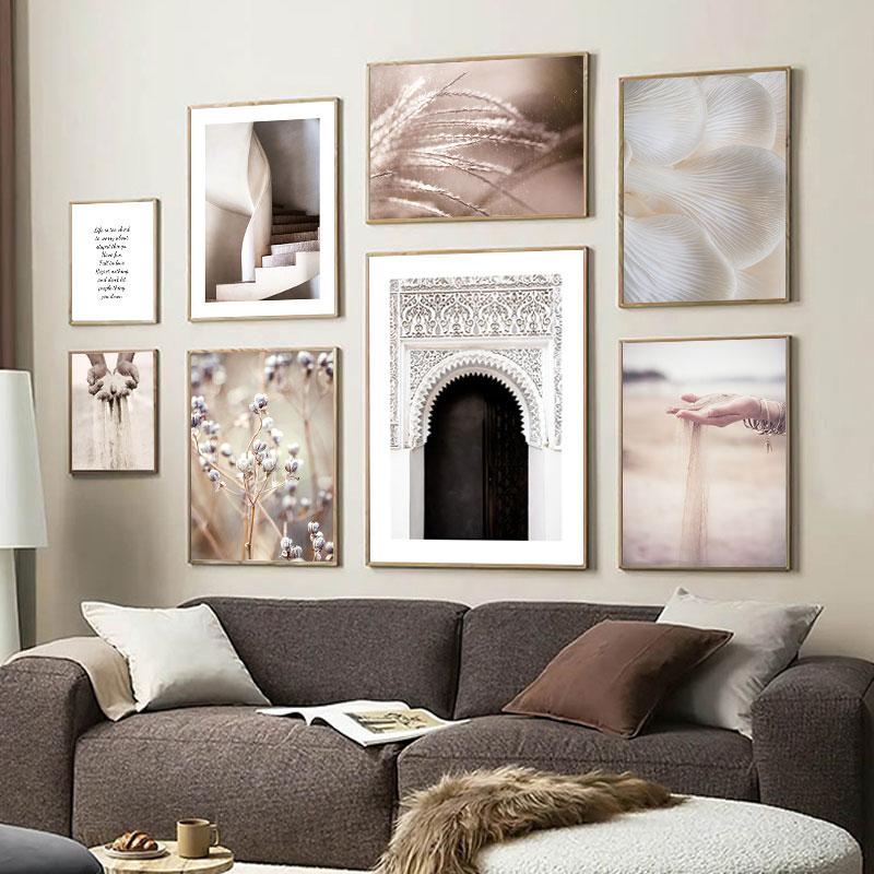 Reed Wild Plant Sand Nordic Posters And Prints Wall Art Canvas Painting Wall Pictures For Living Room Scandinavian Home Decor
