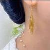 New Chinese Style Long Tassel Wings with Simple and Niche Design, Mosquito Coil, Ear Clip, Earring for Women