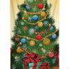 Christmas Door Cover Background Banner Bedroom for Front Indoor Outdoor Winter Photo Props Xmas