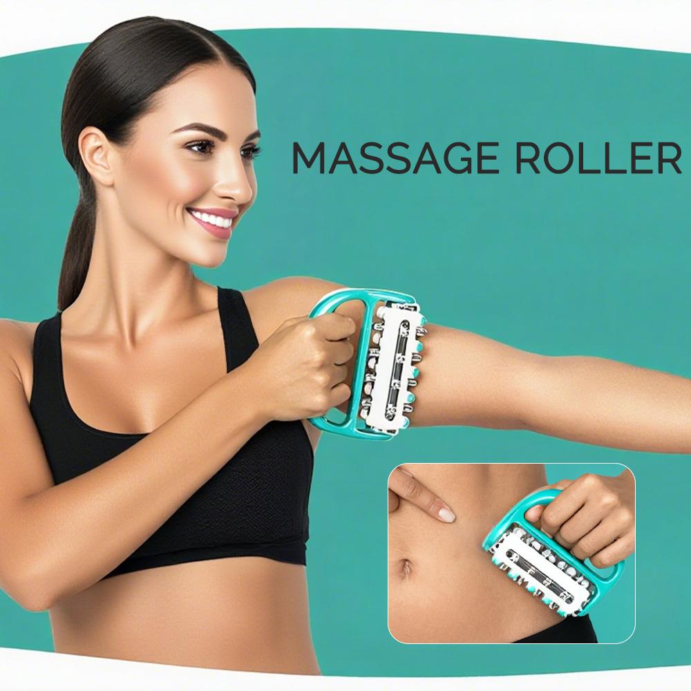 Handheld Massager Cellulite Massager Fascia Release And Muscle Massage 360° Rotating Roller For Shoulders Back Waist Feet Hands