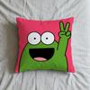 Frog Cushion Cover Soft Case For Sofa Living Room Green Home Comfortable Office Decor Protective Funny Cute Pillow Covers