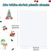 For Art For DIY Kids' Crafts-20-Pack White Shrinky-Dink Sheets-8.3" X 11.6" Printable Shrink Plastic