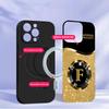 Circular golden letters For Samsung S26 S20Ultra S21 Pro S22 Plus S23 FE S24 Ultra S25 Edge For Magsafe Glass Phone Case
