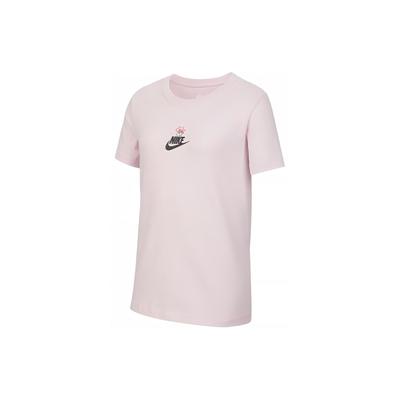 T-Shirt Rundhals Buchstaben Bequem Atmungsaktiv Kurzarm Kinder Tops Schaumrosa HF9788663