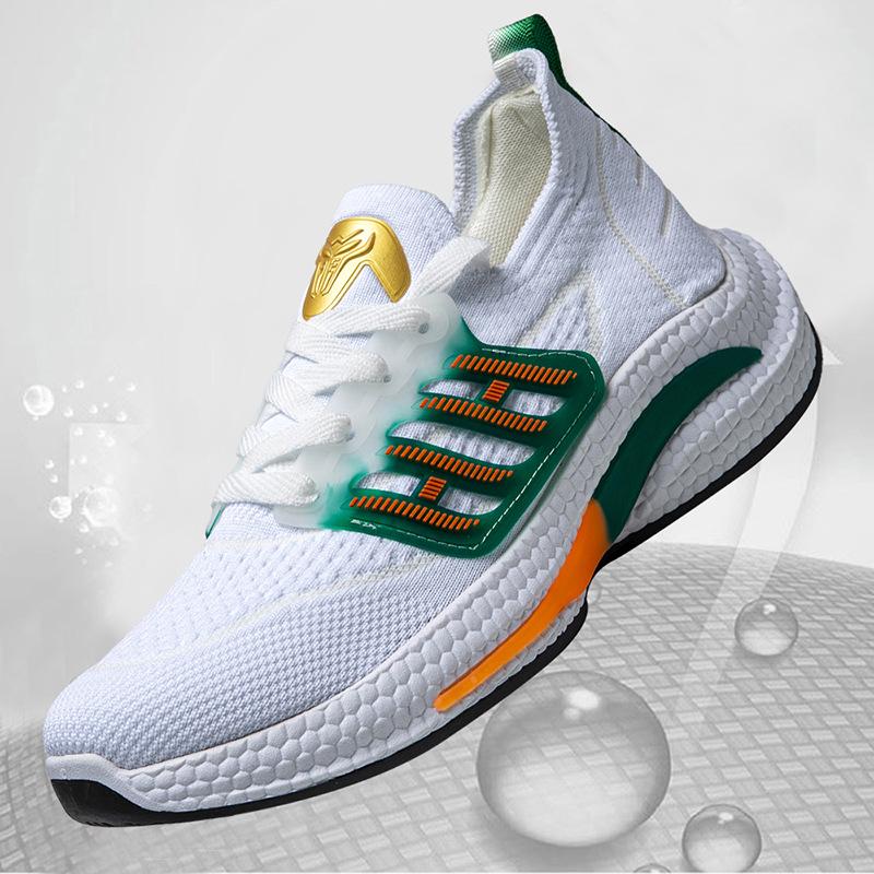 Sneakers Men's Spring Summer Fashion Running Shoes Flying Weaving Trend Breathable Casual Shoes Large Size Men's Shoes