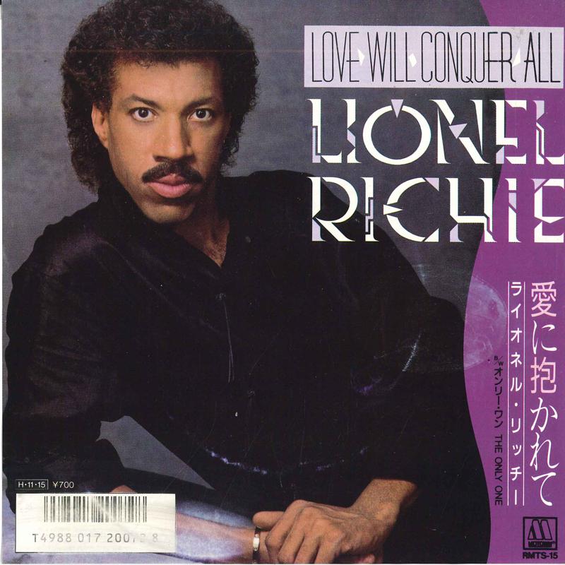 7inch Record LIONEL RICHIE  Love Will Conquer All  The Only On RMTS15 MOTOWN 1986 Japan Pop Used