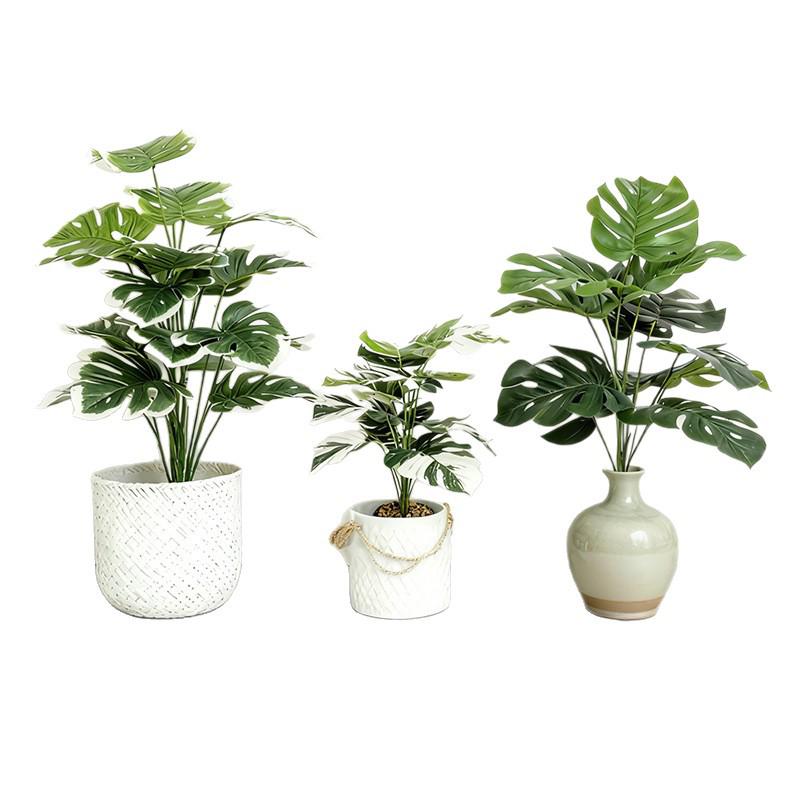 High-End Artificial Monstera Plant for Living Room & Bedroom Decor