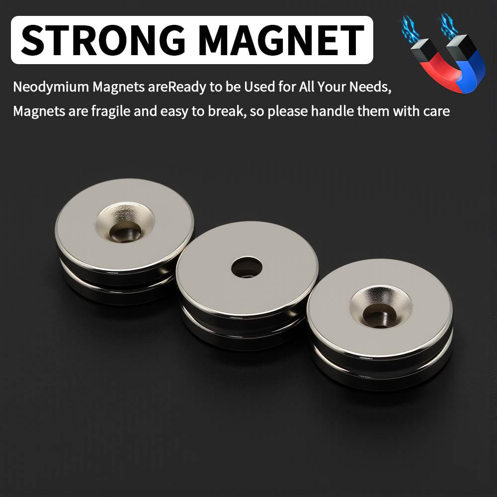 30x5-6mm Powerful Neodymium Magnet with Holes N35 NdfeB Permanent Magnetic Imanes Round Super Strong Fridge Magnets DIY