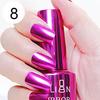 18ml Lasting Solid Color Metallic Mirror Effect Nail Art Polish Varnish Decor