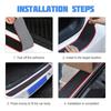 Universally Car Trunk Door Sill Plate Protector Rear Bumper Guard Rubber Mouldings Pad Trim Cover Strips Car Styling