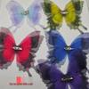 10CM 4-Layer Tulle Butterfly Hair Clip for Hats, Shoes & Clothing Accessories