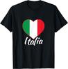 ITALIA T-shirt - I Love Italy - Italian Heart - Italian Flag