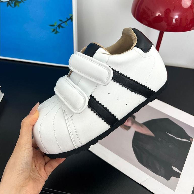 Velcro ugly cute shell head German training bread shoes 2025 new versatile inner height increase casual sports board shoes women's shoes