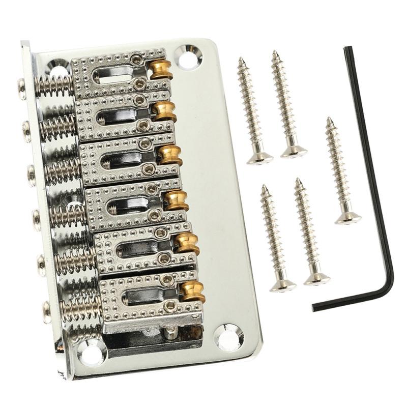 6 corzi, 78 mm Roller Hardtail Bridge Guitar electric Coadă Țevi cu încărcare superioară Șa Tailpiece