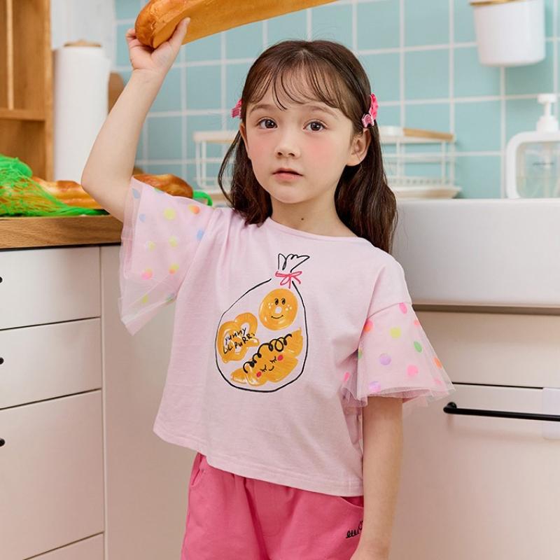 [lilipuri] Rainbow DoT T shirT  Pink 