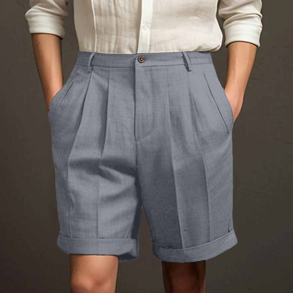 Men's Casual Shorts With Comfortable Lightweight Button Pockets And Monochrome Beach Shorts