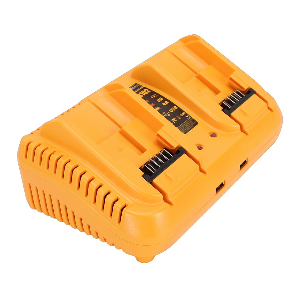 Power Tool Battery Charger Fit for DCB120 DCB127 DCB122 DCB124 DCB203 DCB204 DCB206 6A Battery 2 Port Charger Station