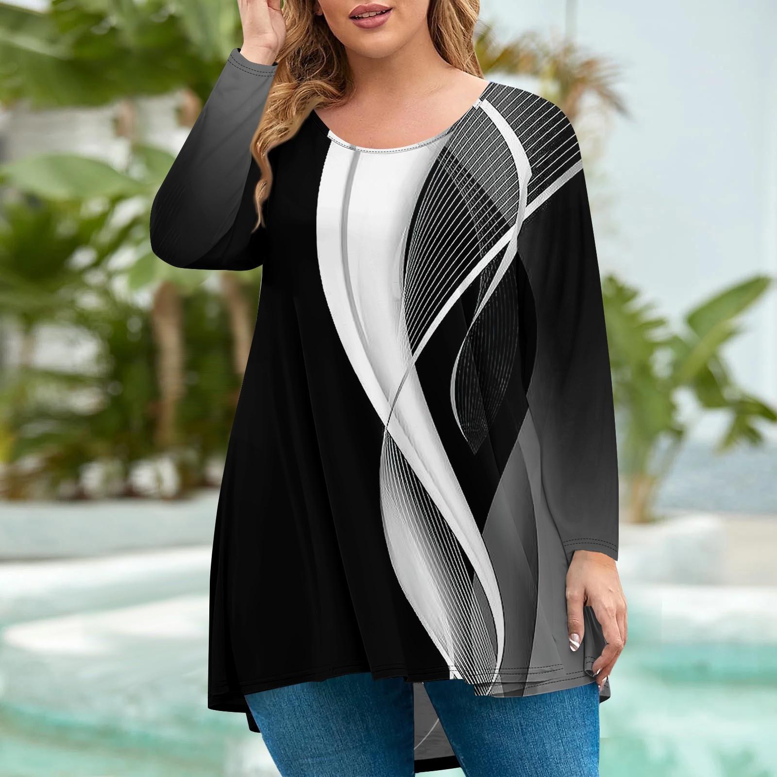 

Женское повседневное модное свободное платье большого размера с принтом, круглым вырезом и короткими рукавами, карманными бретелями XL гагат