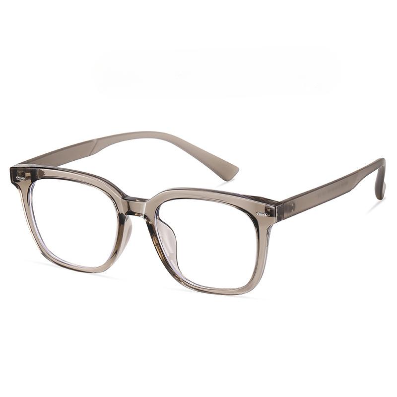 Retro Minimalist TR90 Full-frame Flat Mirror Korean Plain Thin Irregular Frame Anti-blue Optical Mirror