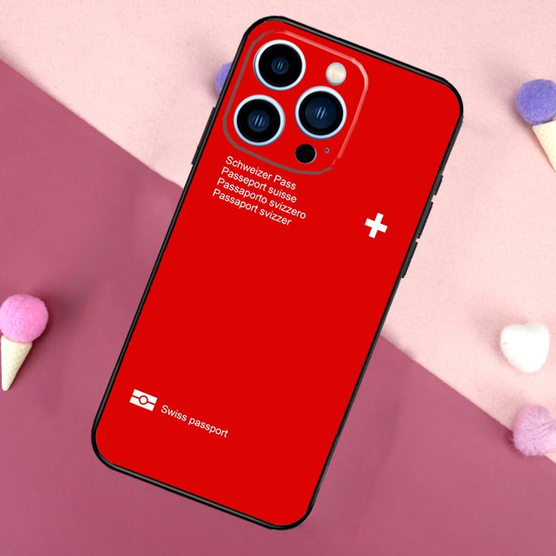 Switzerland Swiss Flag Case For iPhone 16 15 Pro Max 11 12 13 Mini 14 15 Pro Max 15 Plus XR 16e Phone Back Cover