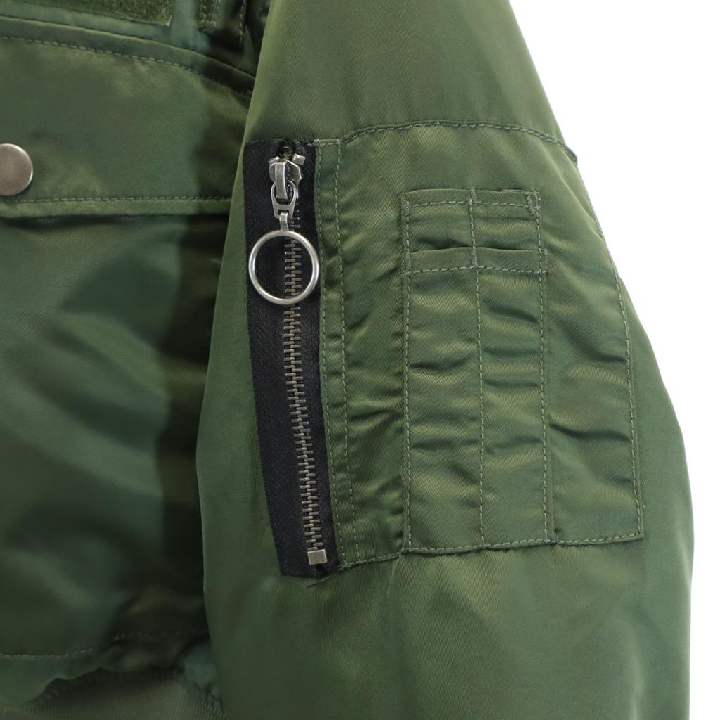 ZARA Short length Flight jacket L-XL khaki Women Used