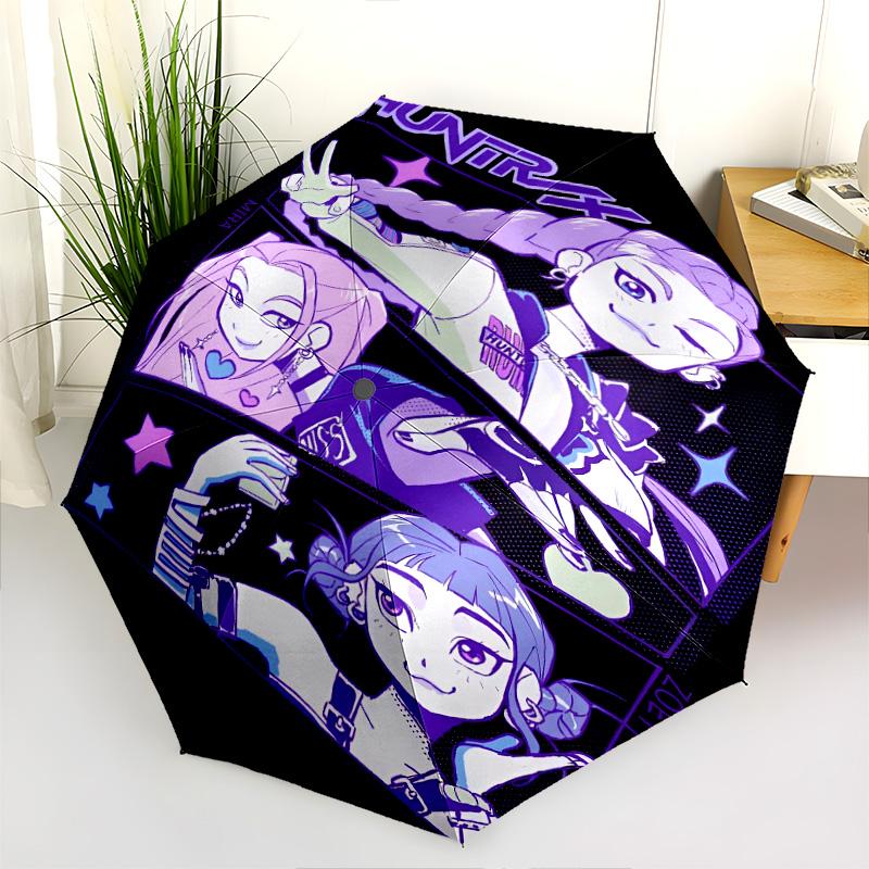 K-Pop Demon Hunters: Urban Fantasy Folding umbrella durable Umbrella Gift travel printing
