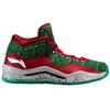 Li Ning WOW 3 Way Of Wade 3 Christmas Slip Resistant Slip Resistant Mid top Basketball Shoes Men's Green Red White ABAJ013-12