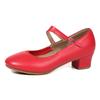 Fashion Elegant Best - Selling Gold Shiny Mary Jane Dance Shoes, Buckle Strap & Mid Heel, Ideal for Ballroom Dance
