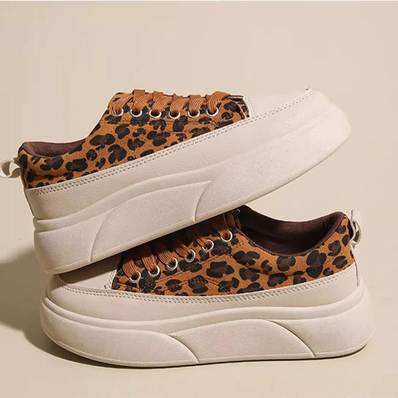 

Shoes women s 2025 new summer casual board shoes feel light and soft-soled sports shoes flat-bottomed versatile explosion 35 цветной печати леопарда