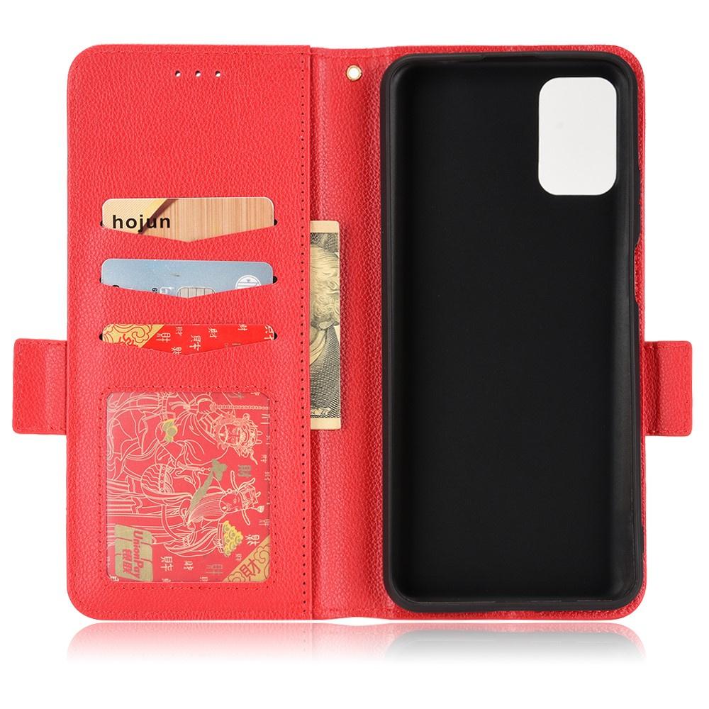 Ulefone Note 12P Wallet Litchi Magnet Flip Case, Red