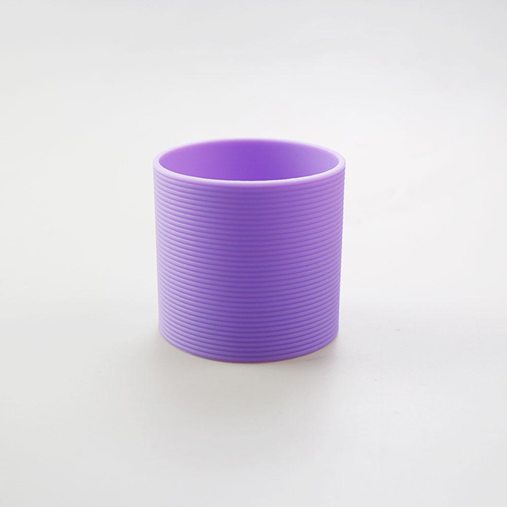 SW 1PC 16 Colors 6.5CM Silicone Cup Cover Stripes Non-slip Heat Insulated For Glass Cup Sleeve 65MM Water Bottle Cup Sleeve
