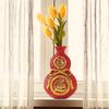 Gourd Money Bag Figurine Chinese Year Gift Vase Resin Planter Pot Tabletop Ornament for
