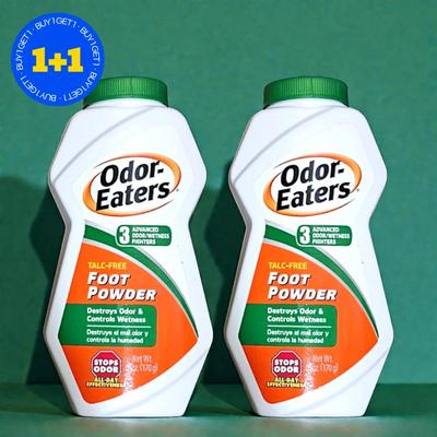[1+1] Odor-Eaters Fußpuder Fußpflege Fußgeruchsentfernung 170g 2er-Packung