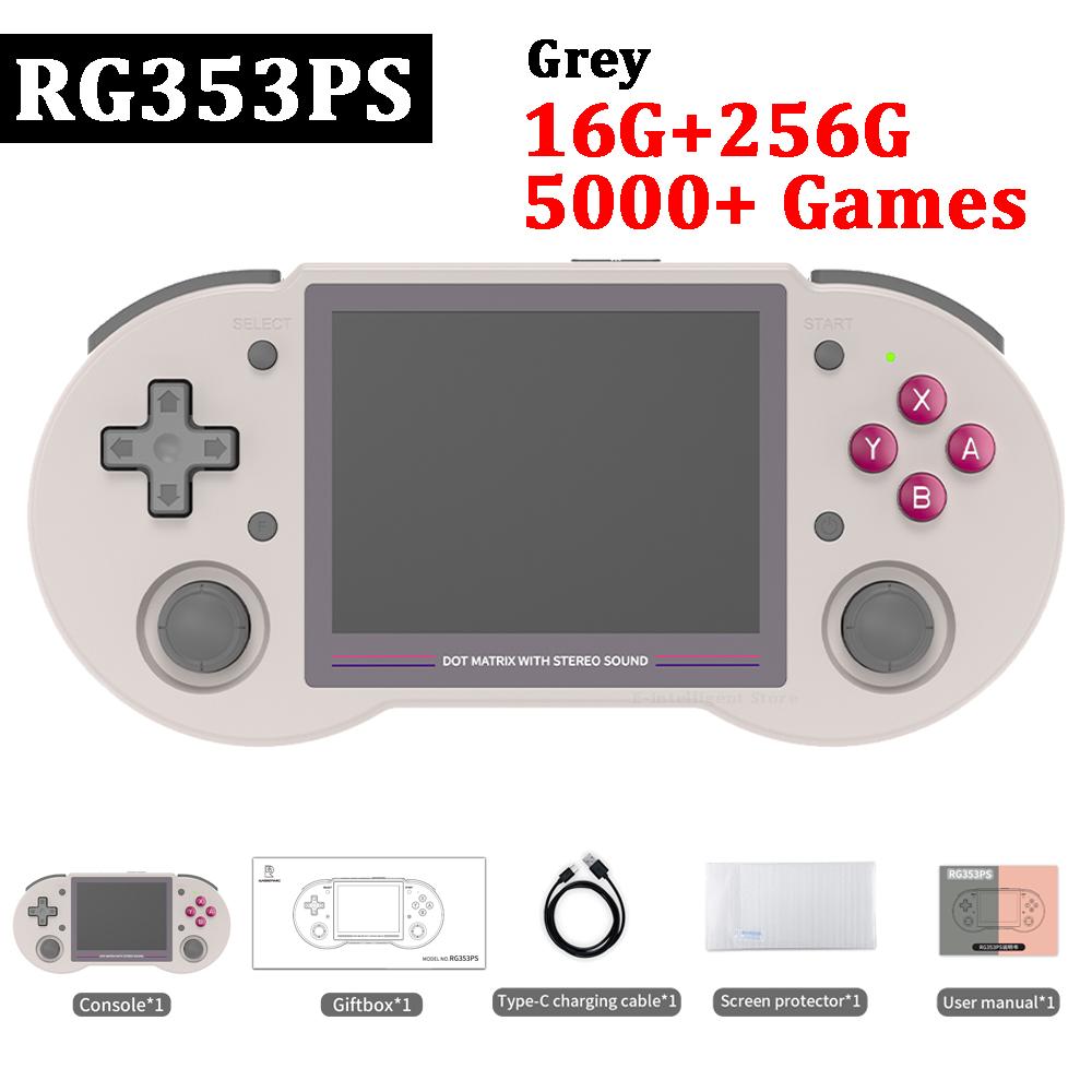 Anbernic Rg353ps Handheld Game Console Linux 3.5 Inch Ips Retro Game Player 16+256g 5000+ Games Support 5g Wifi Online Hd Output