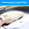 Car Wash Gloves Double-sided Imitation Wool Cashmere Gloves Car Cleaning Tool Beauty Care Thickened Waterproof Tool