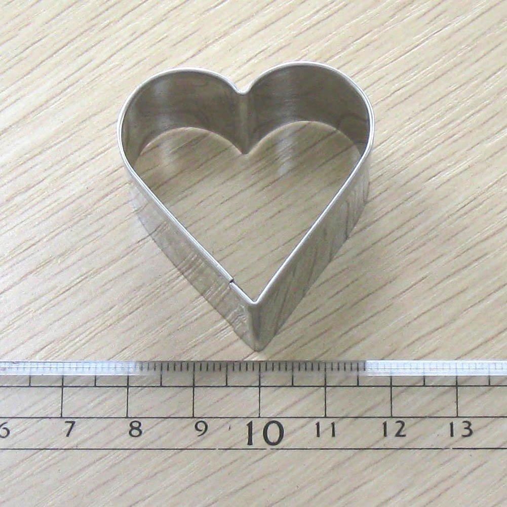 Nagao Stainless Steel Cookie Cutter Set and Small (Heart Shape) - Large, Medium, (3 pieces)