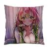 Demon Slayer Pillow Cover Kanroji Mitsuri Anime Girl Throw Pillow Case Cartoon Character Cushion Cover Office Chair SofaH,(1)
